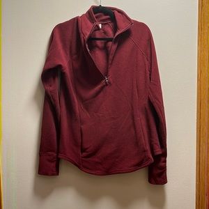 Old Navy Active - Maroon fleece quarter zip pullover